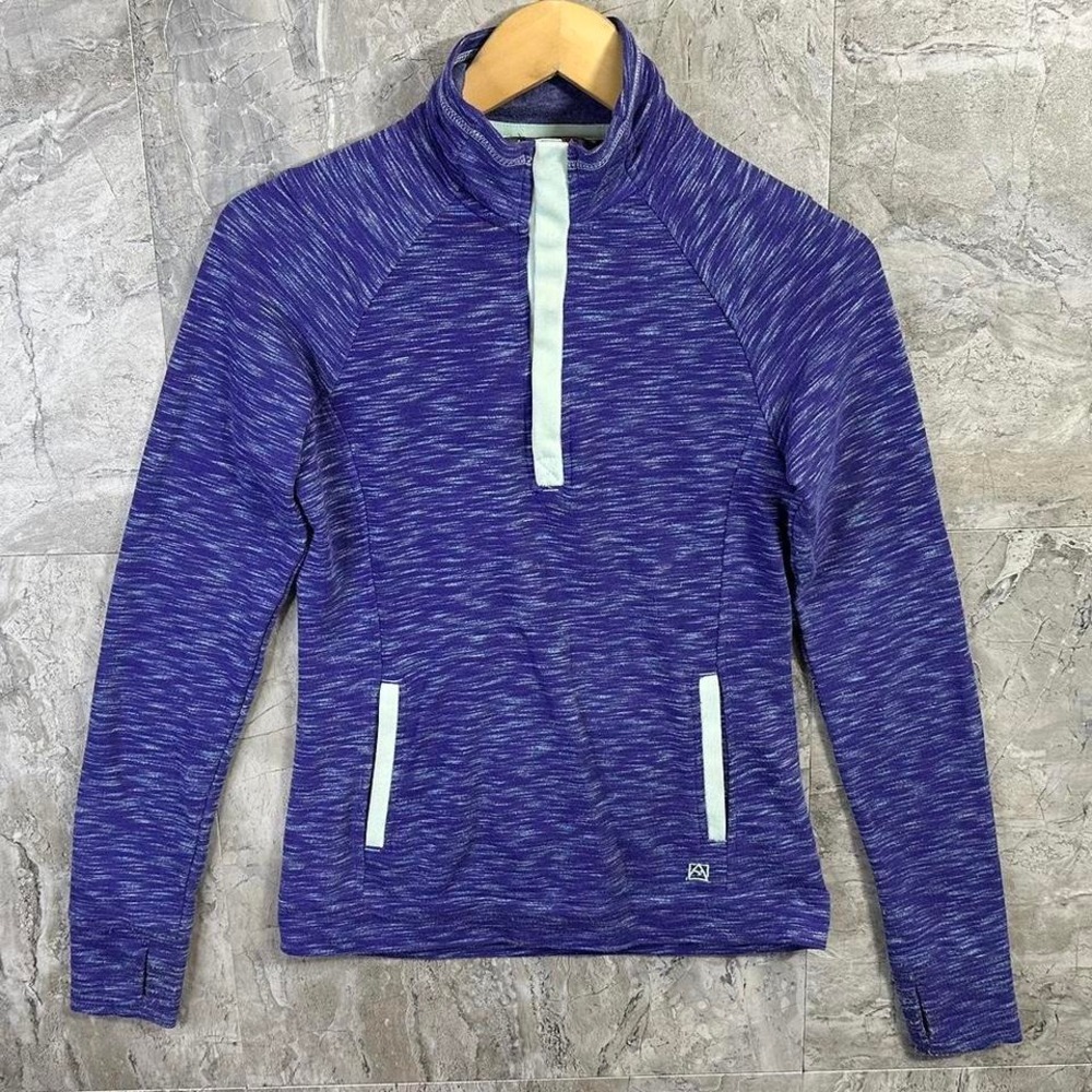 Avalanche Purple and blue  1/2 zip pullover sweater Jacket‎ women's small